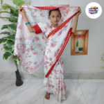 বাচ্চাদের সুতির রেডি শাড়ি - Image 4