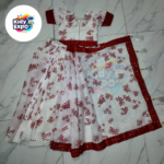 বাচ্চাদের সুতির রেডি শাড়ি - Image 2