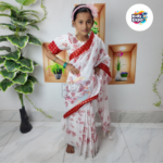 বাচ্চাদের সুতির রেডি শাড়ি - Image 5