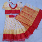 বাচ্চাদের জামদানী রেডি শাড়ি - Image 2