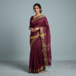 বেগুনি বিলাস কম্বোসেট শাড়ি - Image 3