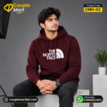Urban Elite Premium Embroidered Hoodie – Maroon - Image 2
